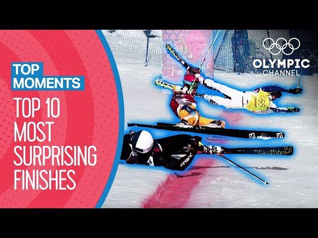 Top 10 Surprise Finishes of All Time at the Winter Olympics | Top Moments