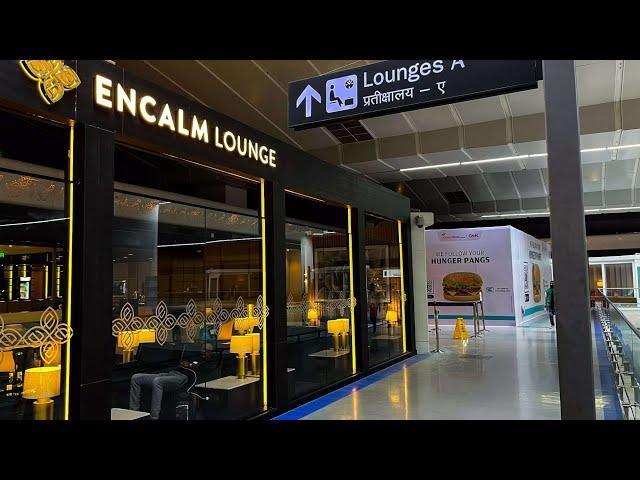 Encalm Lounge Delhi Airport terminal 3 review.