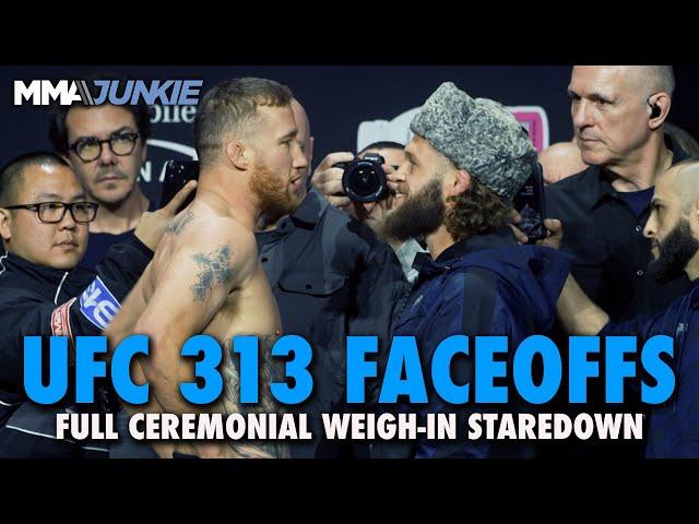 UFC 313 Full Card Final Faceoffs from Las Vegas | Ceremonial Weigh-Ins