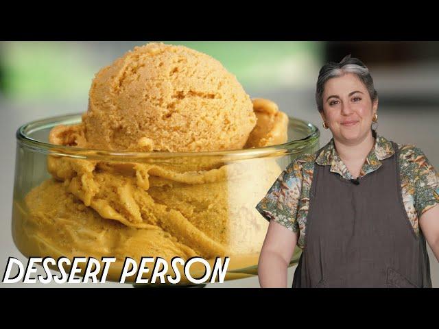 Claire Saffitz's Homemade Ice Cream Recipe (Salted Caramel) | Dessert Person