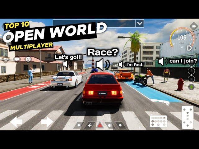 TOP 10 Best Open World Multiplayer Car Games for Android & iOS 2024 • Play With Friends