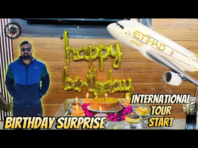 HSM VLOG 12 | PRE BIRTHDAY SURPRISE | INTERNATIONAL TRIP START #vlogger #vlog #international #tour