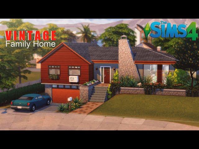 VINTAGE Family Home (noCC) Giveaway!  THE SIMS 4 | Stop Motion