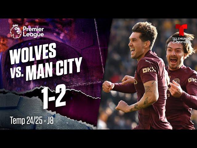 Highlights & Goals: Wolverhampton vs. Man City 1-2 | Premier League | Telemundo Deportes