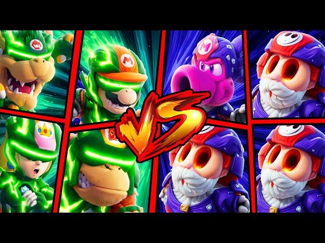 MARIO, BOWSER, PEACH, DONKEY KONG - WINNER? or LOSER? Mario Strikers Battle League CUP BATTLES