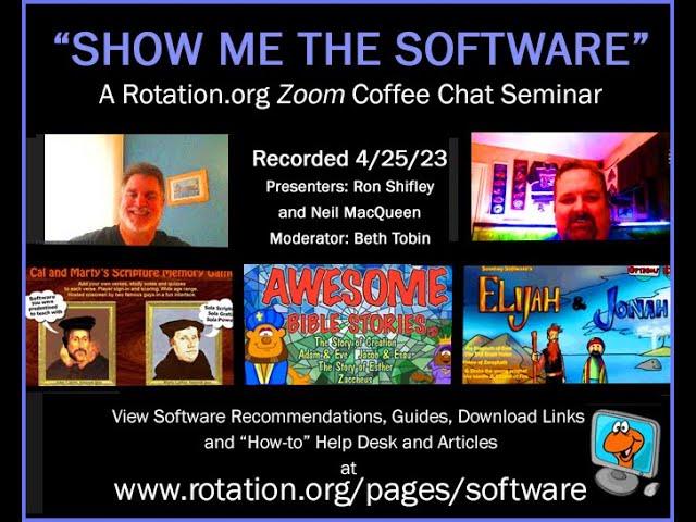 Show Me the Software! -- A Rotation.org Zoom Seminar