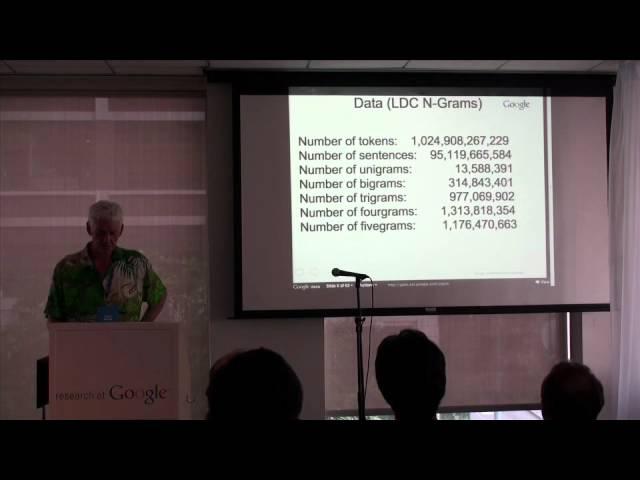 Past, Present, Future Vision of AI - Google and AAAI 2011