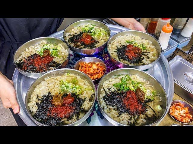 얼마나 맛있길래?! 다대기 도난 사건 빈번한 50년 전통 할아버지 손칼국수 Kalguksu / Korean street food