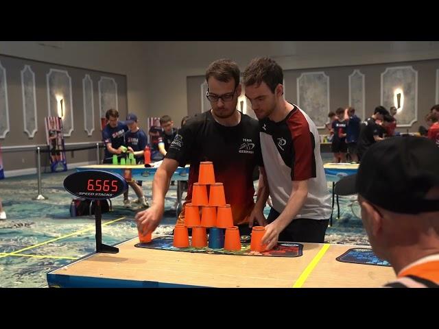 Sport Stacking: 21+ Doubles World Champion with Felix Zarbock