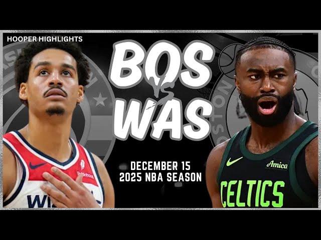 Boston Celtics vs Washington Wizards Full Game Highlights | Dec 15 | 2025 NBA Season