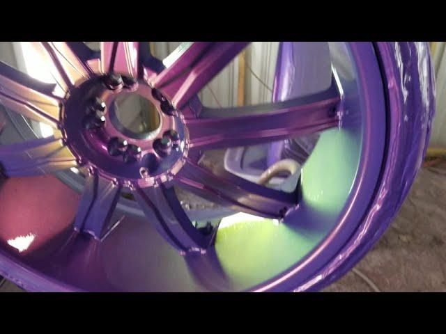 True Gritt Customs outrageous mustang paint job "ALLKANDY WET WET CLEARCOAT "