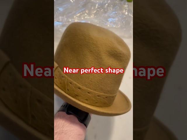 Goodwill thrift store BOLO: Borsalino Italian hat #thriftstorefinds #goodwill ill