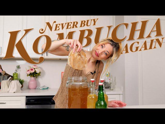 How to Make Kombucha at Home!!! (I'll never buy it in store again)