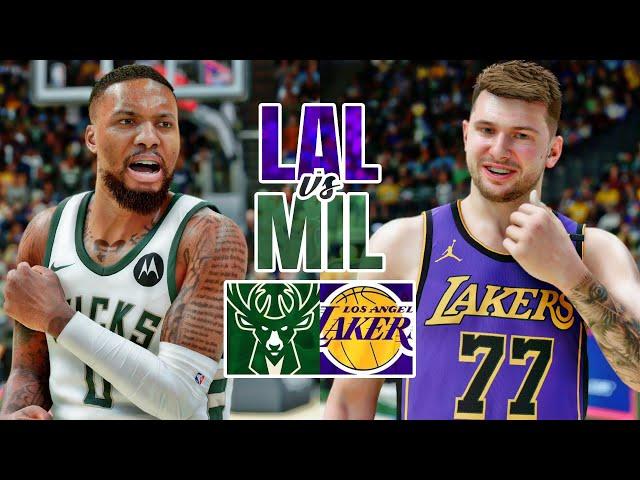 BUCKS vs LAKERS | NBA 2K25 (PS5 PRO) [4K60]