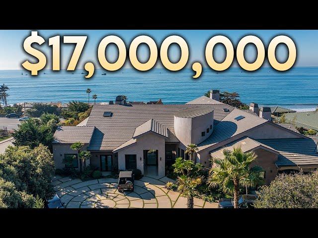 Touring a $17,000,000 Malibu Oceanfront Estate with a Massive Infinity Edge Pool