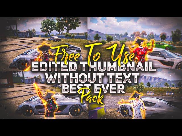 Bgmi thumbnail pack | pre-edited thumbnail pack | free to use thumbnail without text pack