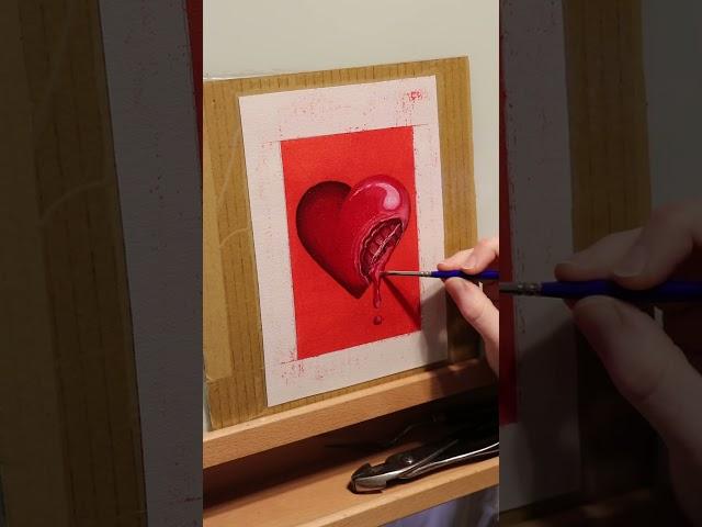 All Red Painting #oilpainting #paintingtimelapse #artchallenge