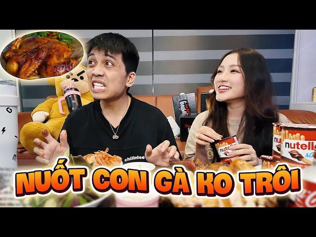 MEGALIVE DJCHIP & PHƯƠNG VY MUKBANG GÀ NƯỚNG NGUYÊN CON BỊ DONATE DÍ KO NUỐT NỔI