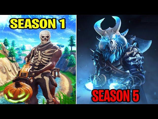 SEASON 1 vs SEASON 5 (Old Fortnite Nostalgia & Gameplay)