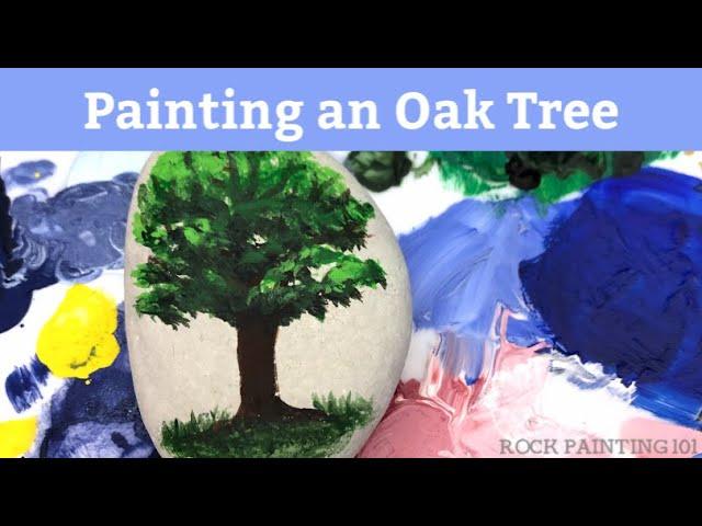 How to Paint an Oak Tree - Acrylic Painting Tutorial for Beginners