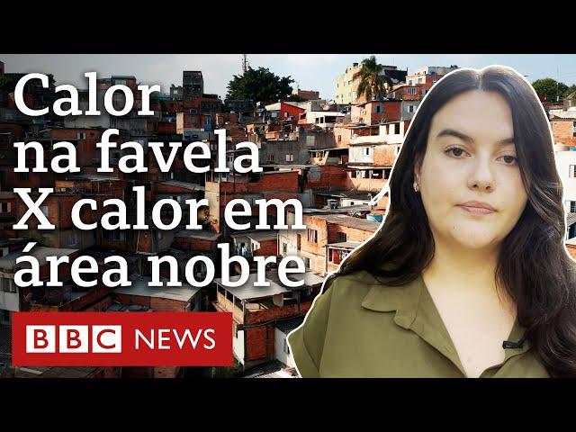 Teto que esquenta na favela e ar-condicionado no bairro rico: desigualdade sob calor extremo