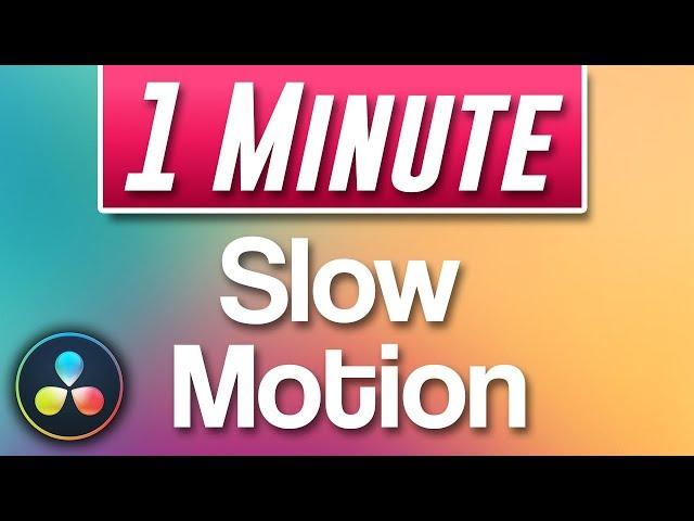 Davinci Resolve 15 - How to do Slow Motion (Fast Tutorial)