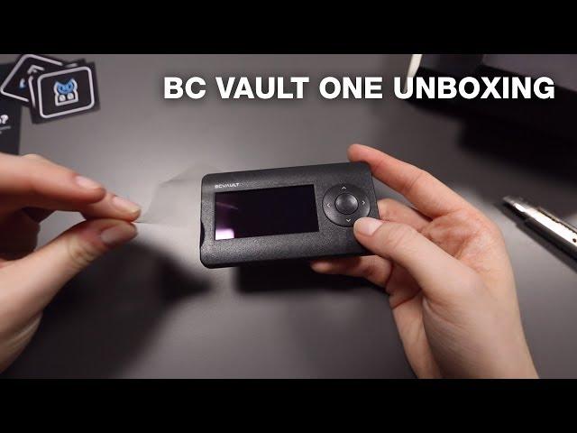 Unboxing of BC Vault One hardware crypto wallet