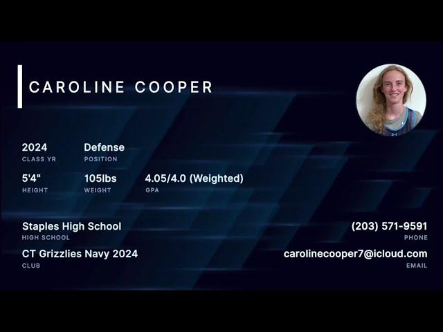 Caroline Cooper Fall 2020 Highlights with Agility & Footwork