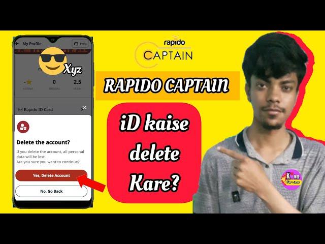 How to delete rapido captain Account permanently | Rapido account delete kaise kare?