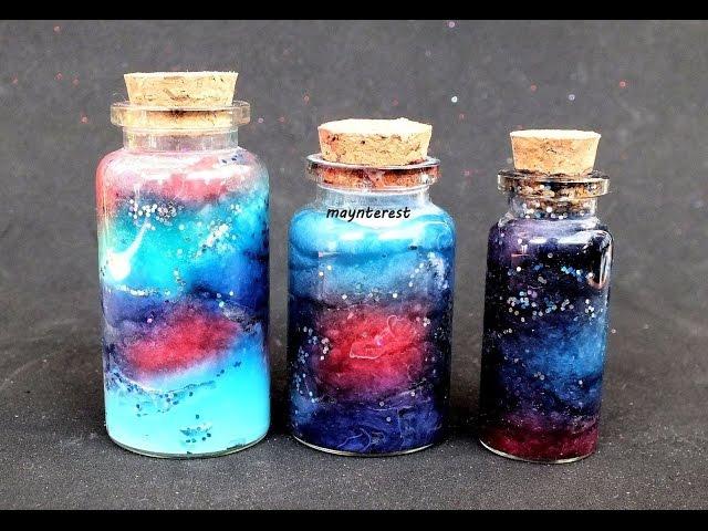 DIY CÓMO HACER una GALAXIA - Galaxia en frascos