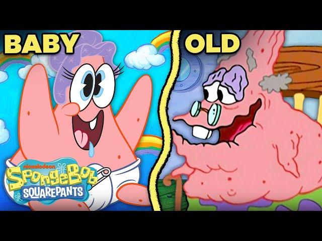 Patrick Star’s Stages of Life! ⭐️ Baby Star to Old Man | SpongeBob