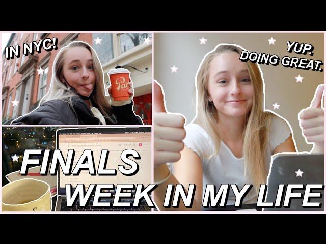 COLLEGE FINALS WEEK VLOG. (send help)