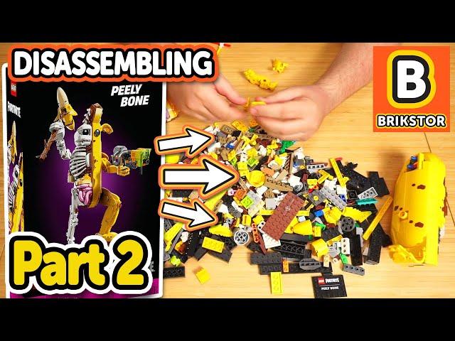 LEGO Fortnite Peely Bone 77072 - ASMR Disassembling + Chill Lo-Fi Hip-Hop - PART 2/3