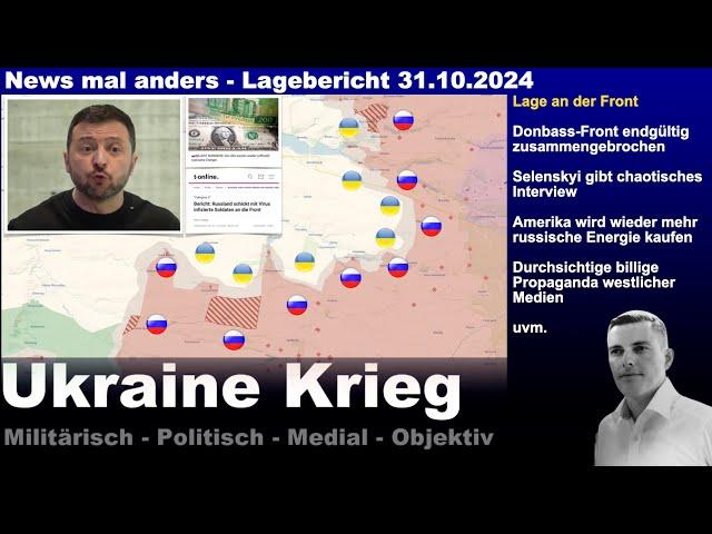 Donbas-Front im Domino-Effekt- USA kaufen mehr russische Energie - Chaotisches Interview Slenskyi