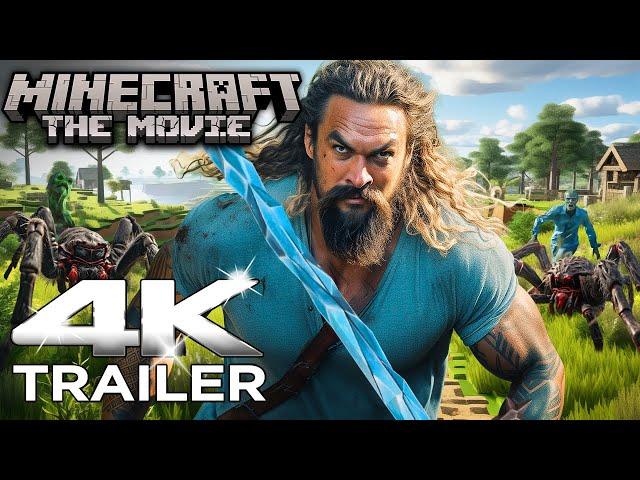 MINECRAFT : The Movie (2025) Live Action Teaser Trailer | Jason Momoa Warner Bros Concept 4K