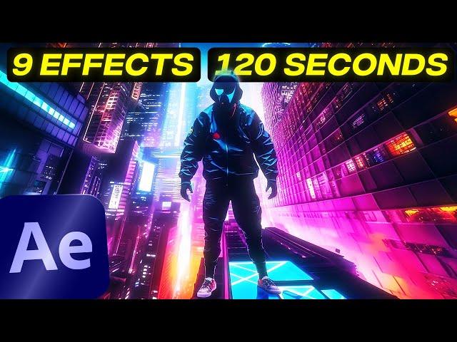 9 EPIC Effects in 2 Minutes (After Effects)