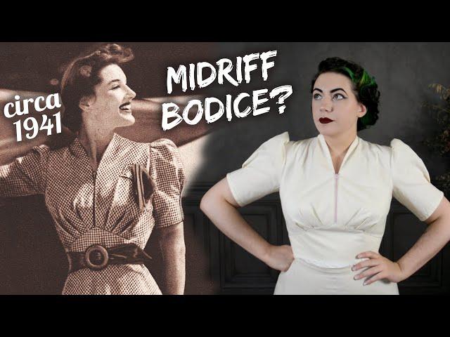 How to Make This 1941 Style // Midriff Pattern Drafting Demo