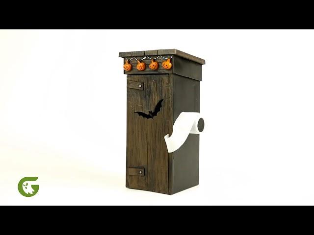 Kleine Mumie auf dem WC -  witzige Halloween Deko