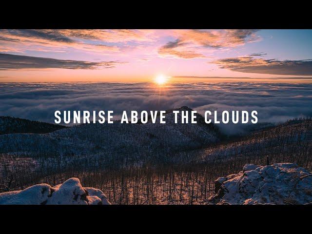 Sunrise above the Clouds in Colorado Springs | Hiking through an Inversion