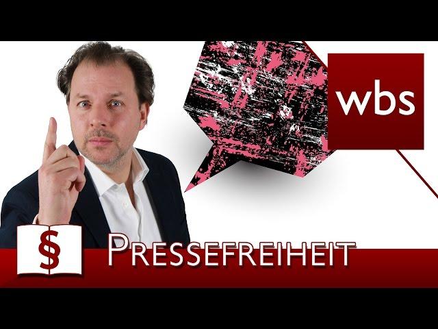 Jura Basics: Die Pressefreiheit | Rechtsanwalt Christian Solmecke