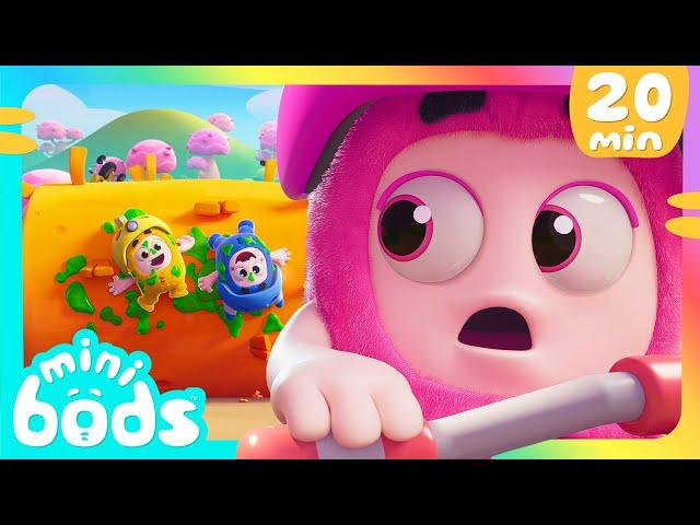 Newt's Crazy Ride! | Minibods |  Moonbug Kids - Fun with Friends | Funny Cartoons for Kids