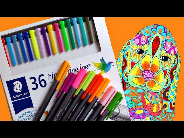 линеры Staedtler 36 цветов | Капиллярные ручки Triplus Fineliner Staedtler | Гелевые ручки Штадлер