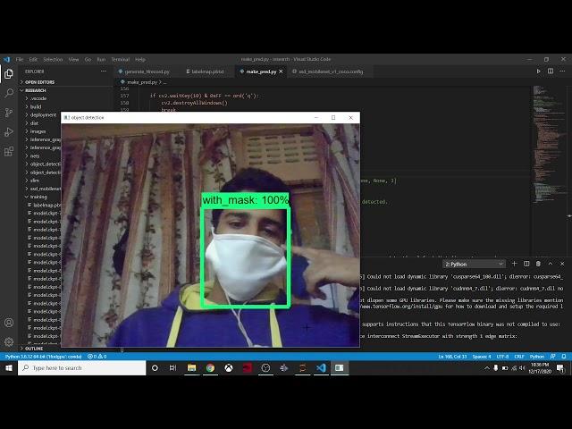 Mask Detection with tfod