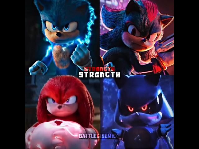 Sonic vs Shadow vs Knuckles vs Metal Sonic | Sonic The Hedgehog 3 #battle #edit