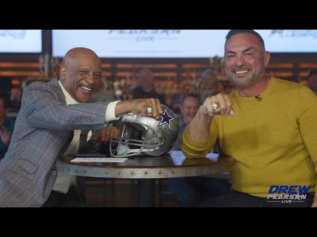 Drew Pearson Live on ABC w/ 2X Super Bowl Champ #75 Tony Casillas