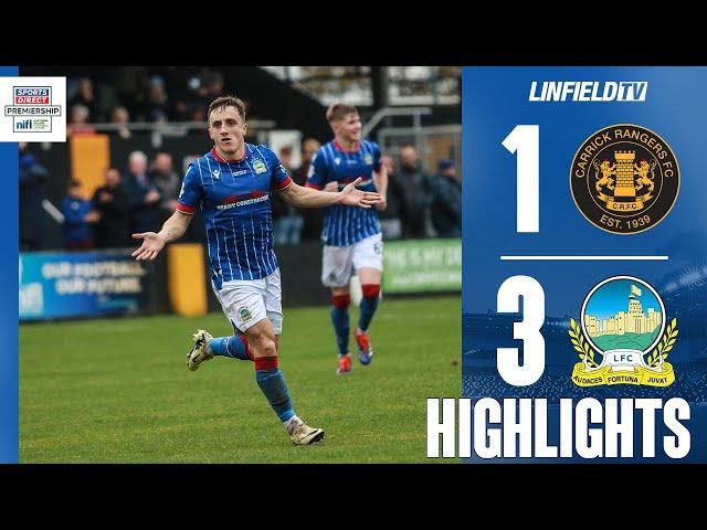 MATCH ACTION | Sports Direct Premiership | Carrick Rangers v Linfield 3/11/24