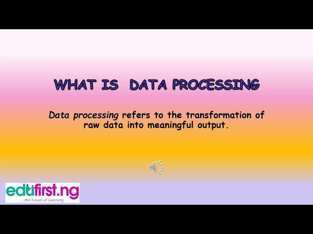 Data Processing | ICT | JSS1