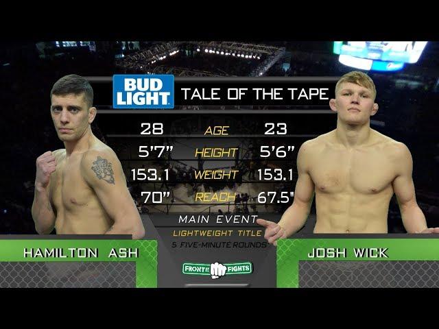 FRONT STREET FIGHTS 16: Hamilton Ash vs. Josh Wick