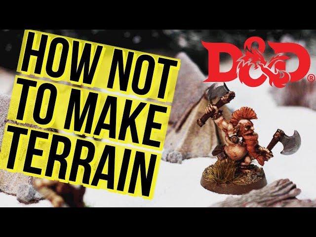 How Not To Make Terrain. Epic Fail Wargames D&D Biome Tile