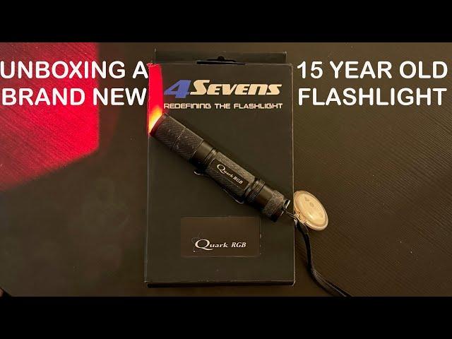 Unboxing and looking at a Brand New Old Stock 4 Sevens Quark RGB Flashlight in 2024